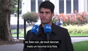 Open d'Australie - Alcaraz sur le Grand Chelem calendaire : "Un tournoi à la fois"