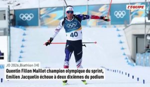 Quentin Fillon Maillet champion olympique du sprint, Emilien Jacquelin échoue à deux dixièmes du podium - Jeux Olympiques - Biathlon (H)
