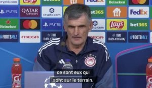 Olympiakos - Mendilibar : "Il n'y a jamais deux matches identiques"