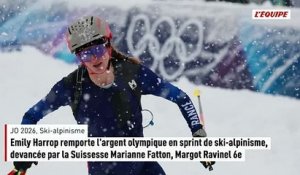 Emily Harrop remporte l'argent olympique en sprint de ski-alpinisme, devancée par la Suissesse Marianne Fatton - JO 2026 - Ski-alpinisme