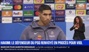 Le joueur du PSG Achraf Hakimi est renvoyé en procès pour viol