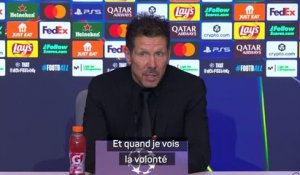 Atlético - Simeone : "Il y a un énorme travail derrière ces résultats"