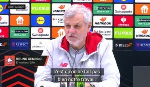 Lille - Genesio : "Si on ne modifie pas notre approche, c'est qu'on ne fait pas bien notre travail"