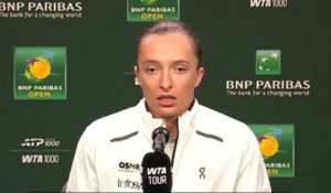 BNP Paribas Open 2026 - Iga Swiatek sur le débat des cinq sets : “Les hommes sont plus forts"