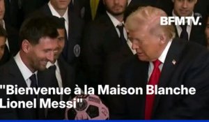 Football: Donald Trump reçoit Lionel Messi et l'Inter Miami à la Maison Blanche
