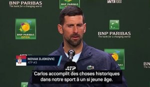 Novak Djokovic loue les exploits précoces de Carlos Alcaraz - Tennis - BNP Paribas Open d'Indian Wells