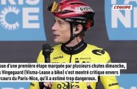 Jonas Vingegaard critique après la première étape de Paris-Nice - Cyclisme - Paris-Nice