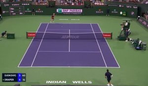 Indian Wells - Jack Draper fait tomber Novak Djokovic après un combat marathon