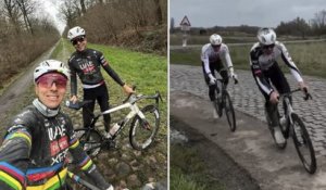 Paris-Roubaix 2026 - Tadej Pogacar de nouveau en reconnaissance de Paris-Roubaix