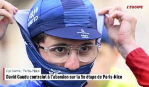 David Gaudu contraint à l'abandon sur la 5e étape de Paris-Nice - Cyclisme - Paris-Nice
