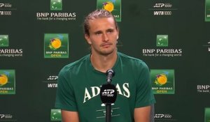 BNP Paribas Open 2026 - Alexander Zverev a imité le Big 4 : "Je suis très fier"