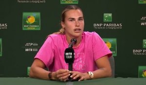 Indian Wells - Sabalenka : "J'en ai vraiment marre de perdre ces grandes finales"