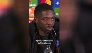 PSG - Dembélé ne regrette pas sa sortie sur l’individualisme