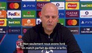 Liverpool - Slot : "Un match parfait du début à la fin, et de nos supporters aussi”