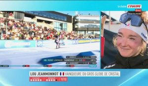 « Je suis vraiment contente d'avoir bouclé la boucle » : le sacre de la résilience pour Lou Jeanmonnot - Biathlon - Coupe du monde (F)