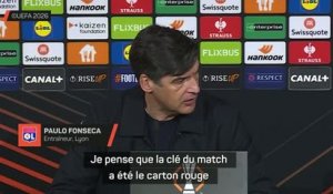 Lyon - Fonseca : "Le carton rouge, c'est le moment clé"