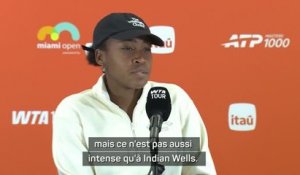 Miami - Gauff : "Mon équipe ne voulait même pas que je joue ce tournoi"