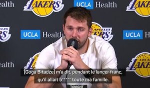 Lakers - Dončić sur sa faute technique : “Bitadze m'a dit qu'il allait b***** toute ma famille”