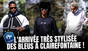 L'arrivée des joueurs de l'Equipe de France à Clairefontaine