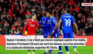 Gianluca Prestianni sort du silence et nie toujours avoir traité Vinicius de « singe » : « J'ai été puni sans preuve » - Foot - Affaire Vinicius-Prestianni