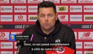 Lens - Sage : “On est passé à côté de notre match, des attitudes m’ont déplu”