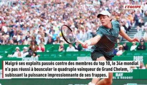 Ugo Humbert impuissant face à Jannik Sinner - Tennis - Monte-Carlo