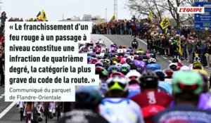 La justice belge a ouvert une enquête contre les 54 coureurs qui ont grillé un feu rouge à un passage à niveau - Cyclisme - Tour des Flandres