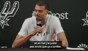 Spurs - Wembanyama : "J'ai pas envie que ça s'arrête !"