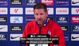 Atlético - Simeone sur la plainte de Barcelone contre l'arbitre : "On est habitués à ça à Madrid"