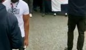 Le cortège d’Ultras parisiens élancé en direction d’Anfield pour le quart de finale retour entre Liverpool et le PSG - Foot - Ligue des champions - PSG