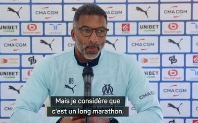 Marseille - Beye s'attend à vivre "un long marathon" dans la course à la 3e place