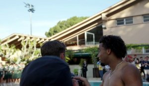 Tradition respectée pour Arthur Fils, qui a plongé dans une piscine avec les ramasseurs de balle pour fêter son titre - Tennis - ATP - Barcelone