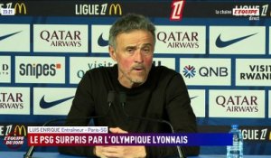 Luis Enrique : « Lyon a frappé cinq fois et marqué deux buts, c'est sensationnel » - Foot - Ligue 1