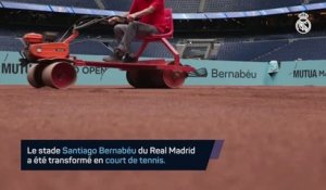 Madrid - Le Bernabéu transformé en court de tennis