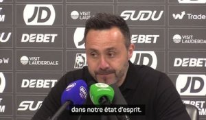 Tottenham - De Zerbi : "J'espère que cette victoire va changer quelque chose dans nos têtes"