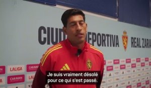 Saragosse - Les excuses du gardien qui a mis un coup de poing à un joueur de Huesca
