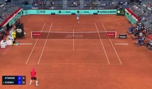 Madrid - Zverev élimine Atmane malgré un passage à vide dans le deuxième set