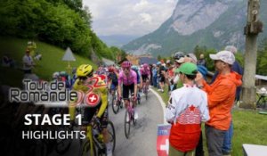 Tour de Romandie 2026 - Tadej Pogacar s'impose au sprint sur la 1ère étape, l'arrivée et le podium