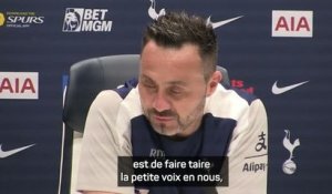 Tottenham - De Zerbi : "Si nous gagnons à Aston Villa, ce ne sera pas un miracle"