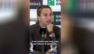 Roland-Garros - Sabalenka menace de boycotter s’il n’y pas une meilleure répartition des revenus