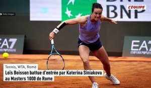Loïs Boisson battue d'entrée par Katerina Siniakova au Masters 1000 de Rome - Tennis - WTA - Rome