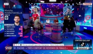 Le Parisien Khvitcha Kvaratskhelia fascine les chroniqueurs de la chaine L'Equipe - Foot - Ligue des champions