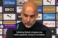 Guardiola : « Cette saison, Doku a fait d’incroyables progrès » - Foot - Premier League - City