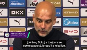 Guardiola : « Cette saison, Doku a fait d’incroyables progrès » - Foot - Premier League - City