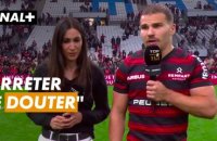Antoine Dupont réagit à la victoire bonifiée de Toulouse face à Toulon au Stade Vélodrome