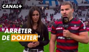Antoine Dupont réagit à la victoire bonifiée de Toulouse face à Toulon au Stade Vélodrome