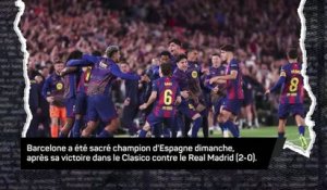 Liga - Le Barça sacré après sa victoire dans le Clasico !