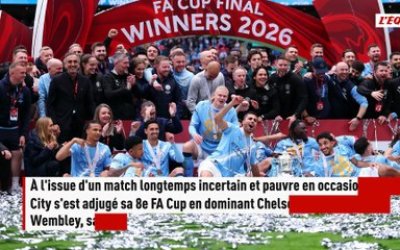 Manchester City remporte sa 8e FA Cup contre Chelsea grâce à un bijou d'Antoine Semenyo - Foot - Cup
