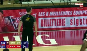La fin de match à suspense entre Strasbourg et Chalon - Basket - Betclic Élite
