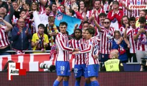 Antoine Griezmann passeur décisif pour ses adieux au Metropolitano, lors du match Atlético de Madrid - Gérone - Foot - Liga
